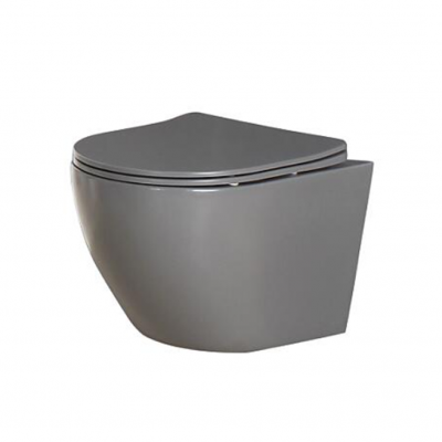 אסלה תלויה בלה אפור מט