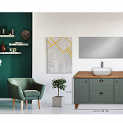 ארון אמבטיה עומד אפוקסי מדבר 120 ס"מ