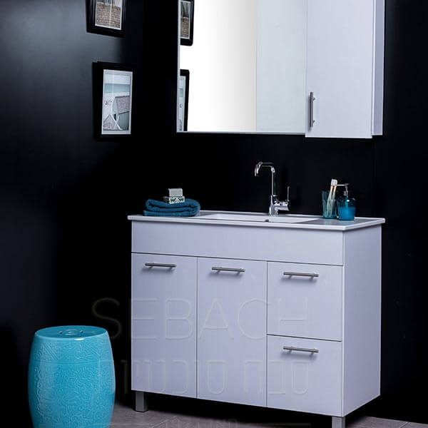 ארון אמבטיה עומד פורמייקה קלאסיק לירון 60 ס"מ