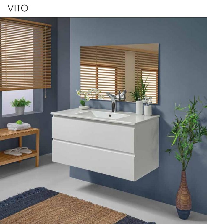 ארון אמבטיה תלוי אפוקסי ויטו 70-80 ס"מ