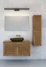 ארון אמבטיה תלוי עץ מלא רנסנס 60 ס"מ